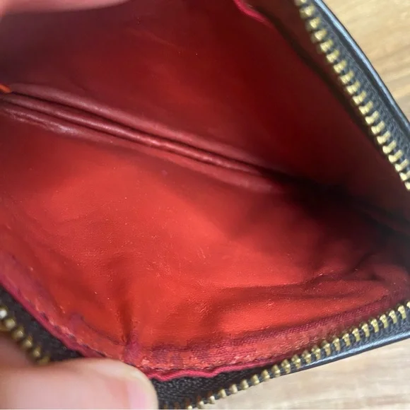 Dooney & Burke Monogram DB Black Wristlet (no strap) - Picture 7 of 8